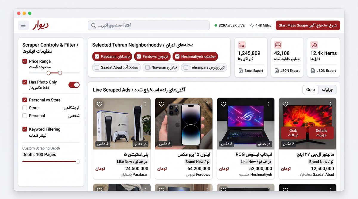 اسکرپر و تلهمتری دیوار